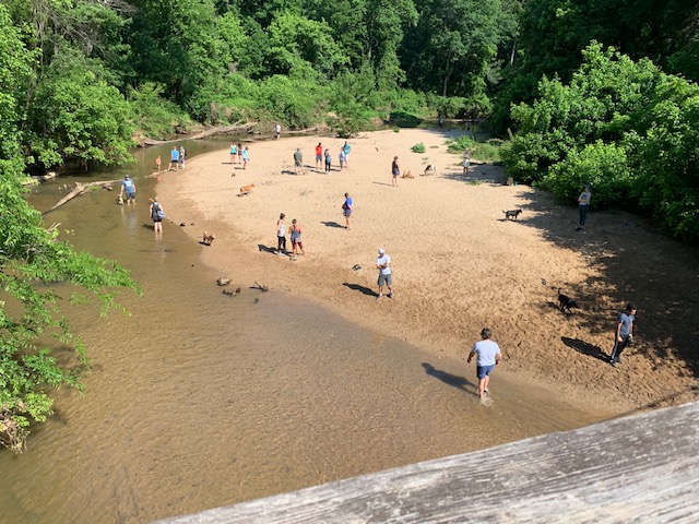 Beach by South Fork Peachtree Creek, Morningside Nature Preserve Atlanta