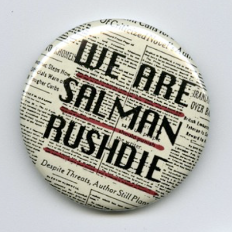 We are Salman Rushdie pin